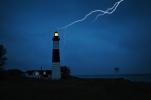 Big Sable Point Lighthouse looks foreboding in a storm. Is it really haunted?